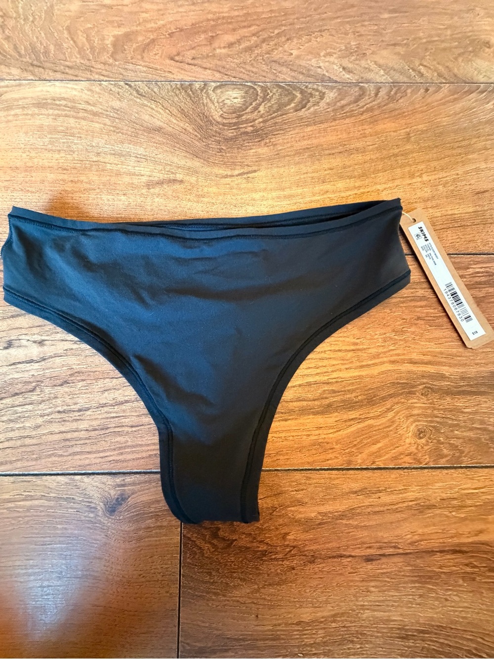 SKIMS Black High-Cut Bikini Brief